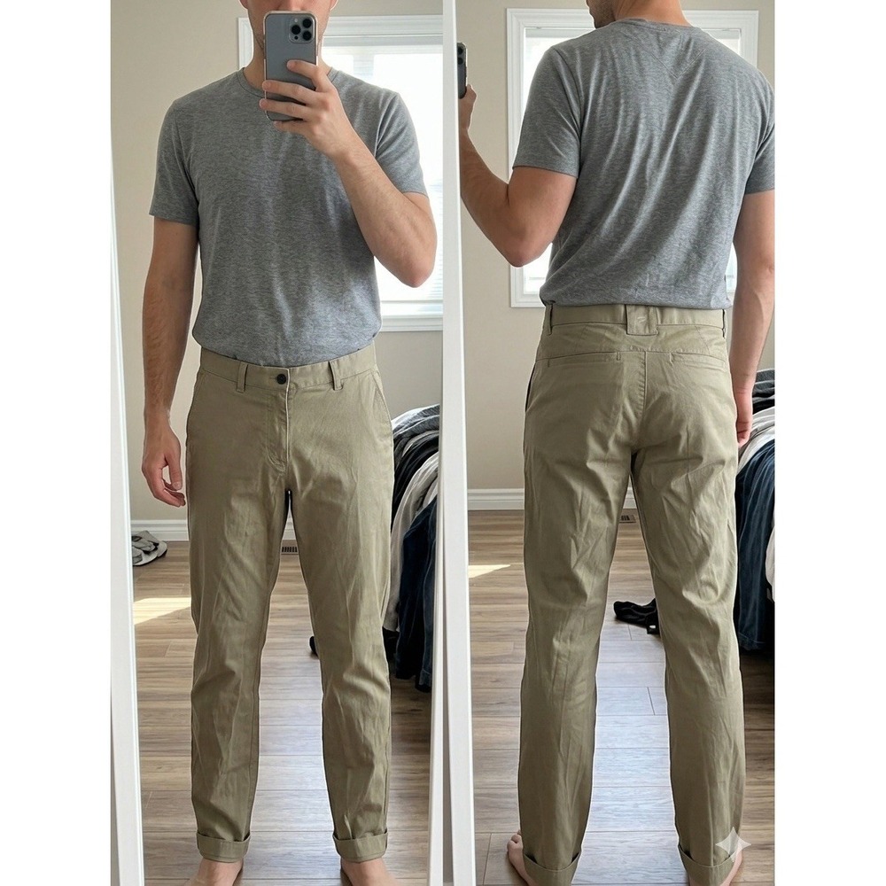 Fabletics Men's 32x29 The Only Pant Khaki Chino Performance Stretch Golf Travel